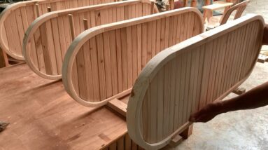Simple But Practical Woodworking Project // Bookshelf With Curves That Make All The Difference