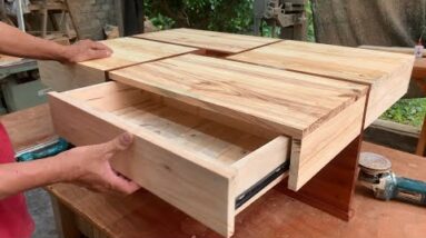 Creative Woodworking Ideas And Very Special Design // Coffee Table With A Secret