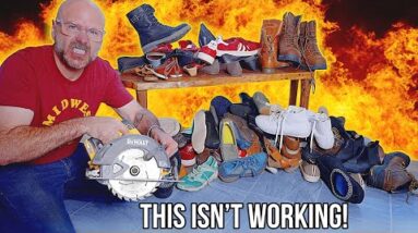 Too many shoes! Making the ultimate shoe bench!