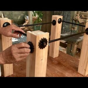 The Perfect Combination Of Wood And Recycled Materials // How To Make A Unique Outdoor Coffee Table