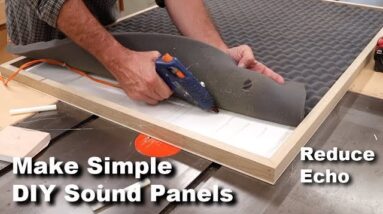 How To Make Simple Acoustic Panels - Reduce Echo