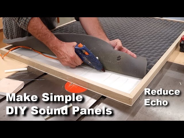 How To Make Simple Acoustic Panels - Reduce Echo