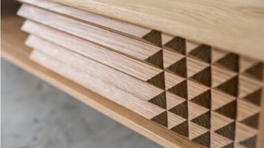 One Of The Best Interior Projects From Cheap Wood // TV Shelf With Modern Sophisticated Design