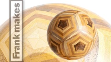 Wood Turned Segmented Spheres