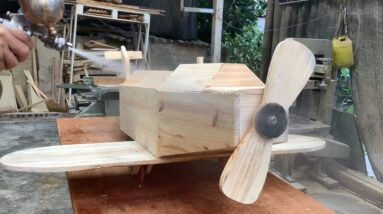Amazing Smart Toy Ideas From Cheap Wood // How To Make A Large Airplane Model For Kids - DIY!
