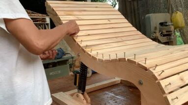 Recycling ideas Super smart woodworking // A Unique Relaxing Chair You've Definitely Never Seen
