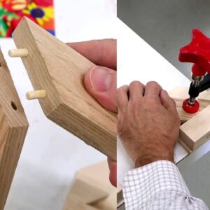 Clever little miter doweling jig