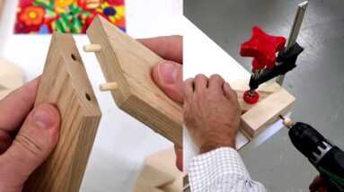 Clever little miter doweling jig