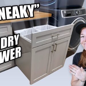 Hide Your Dirty Laundry | A Giant Drawer for Laundry Baskets