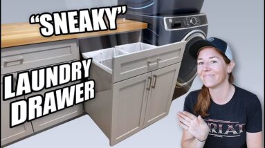 Hide Your Dirty Laundry | A Giant Drawer for Laundry Baskets