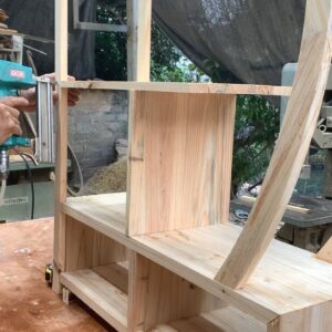 Interior Design Project From Cheap Wood // DIY Beautiful Modern Wooden Decorative Shelves