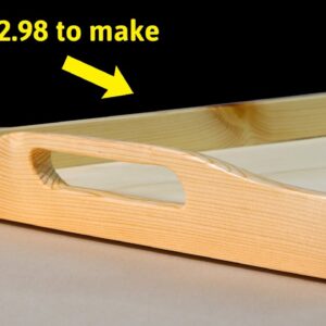 I turned a 2x3 stud into a serving tray, without drawing any plans.