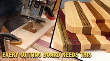 Make a Cutting Board Handle and Juice Groove JIG