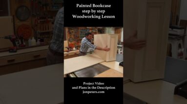 Painted Bookcase - an Introduction to Woodworking Project by Jon Peters