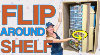 Rotating Shelf! Organizer for Garage, Workshop, Closet or Kitchen