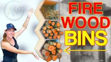 Modern Firewood Rack | Enough Wood for a Week!