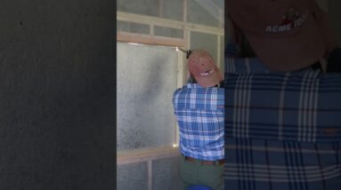 Tool Shed into a She Shed / Home Office - Big Window #diy #shorts