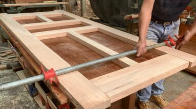 My First Woodworking Project For Interior Doors // A Debut Product For A Dream Home  - DIY!