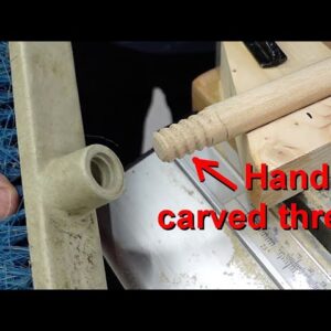 Broomstick with threaded end