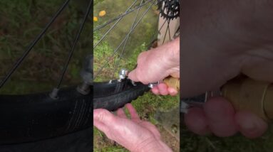 Fix a Flat - Tubeless Tires  - Mountain Bike #shorts