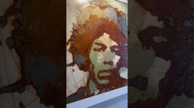 Lacquer on Rust Jimi Hendrix 4 years later #shorts