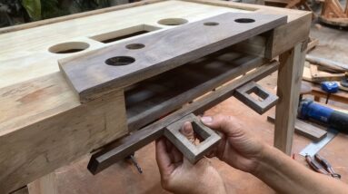Woodworking Ideas Inspired By Cassettes // Unique Vintage Coffee Table