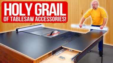 DIY Sliding Crosscut Table. Ultimate Tablesaw Accessory