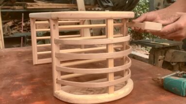 Amazing Skillful Woodworking Skills // How A Craftsman Makes A Unique And Useful Table