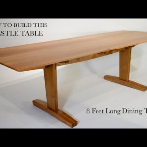 How to Build a White Oak Trestle Table / Dining Table / Woodworking