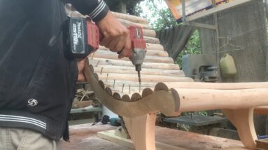 Unique Creative DIY Ideas // DIY Relaxation Chair With Motorcycle Shock Absorber Mechanism
