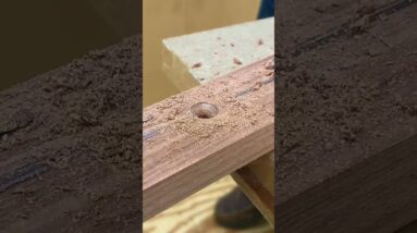 Stop Splitting Wood - Pre-drill Countersink and Drill a Pilot Hole #shorts