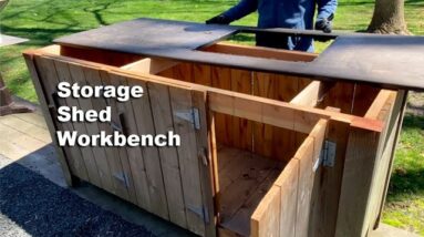 Turning the Outdoor Kitchen into a Storage Shed / Workbench