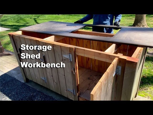 Turning The Outdoor Kitchen Into A Storage Shed / Workbench