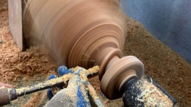Extremely Difficult Wood Turning With High Skill // Fine Art Furniture With Unique And Fancy Design