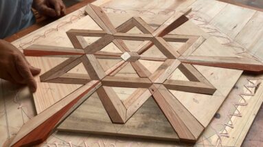 Make Effective Use Of Waste Wood Resources // Unique And Beautiful Design Coffee Table