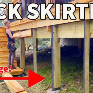 How to Install Deck Skirting and Stain a Deck