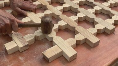 Unique Creative Ingenious Woodworking Techniques // Delight With This Amazing Coffee Table