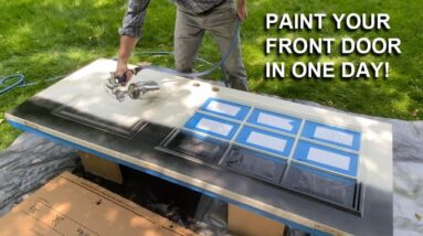 How to Paint a Vinyl Door / Front Door Transformation