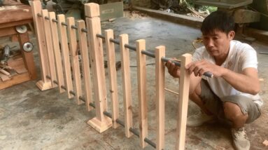 One Of The Ideas For Beginners // The Easiest Way To Make A Fence From Cheap Pallet Wood - DIY!