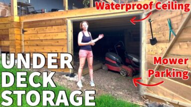 Storage Shed Under a Deck | Rain Proof and Secure