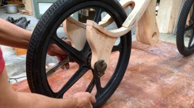 The Craftsman's Amazing Wood Bending Technique // How To Make A Very Stylish Kid's Sports Bike