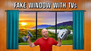 Making a Gigantic TV Wall Look Like a Real Window