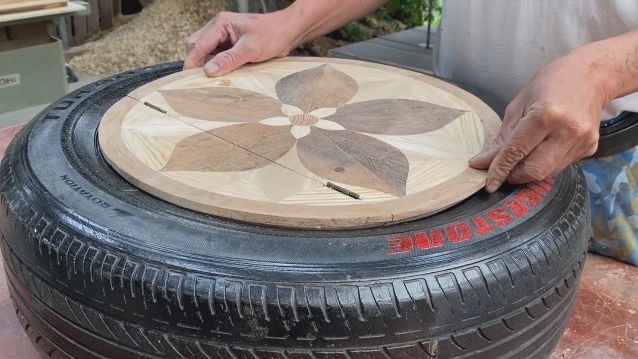 Creative Ideas From Waste Tires And Recycled Wood // Turning Car Tires Into Unique Useful Iems