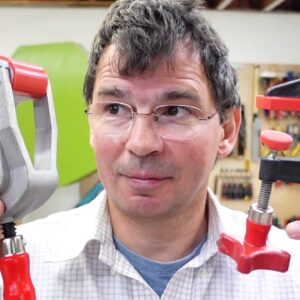 Bessey edge clamp vs F-clamp and wedge hack