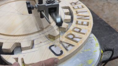 Unique Artistic Woodworking Ideas // Design A Special Wall Clock For Carpenters