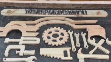 Personal Woodworking Workshop Decoration Ideas // Make Your Own Signs For Your Woodworking Workshop