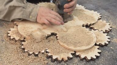 Inspirational Creative Ideas Of A Handmade Carpenter // Steps To Make A Unique Wooden Wall Clock
