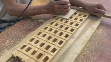 Great Thinking And Creativity. Creating A Bench With Exquisite Aesthetic Details Worth Learning From