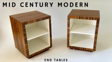 How to Build Modern End Table | Woodworking Plans Available
