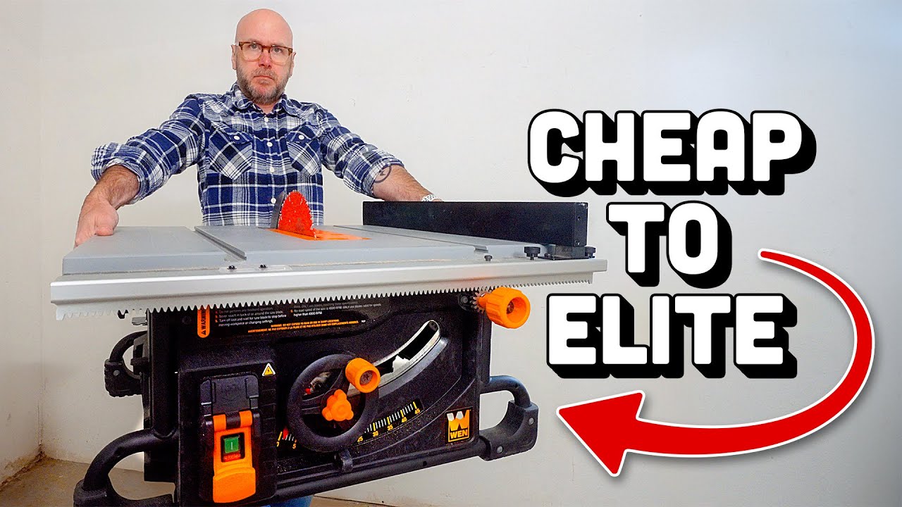 Transforming A Cheap Table Saw Into A Professional Cabinet Saw